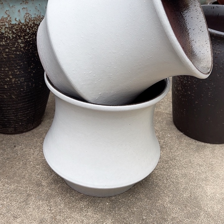 紫砂茶碗轻奢风小蛮腰两个口径20高度20