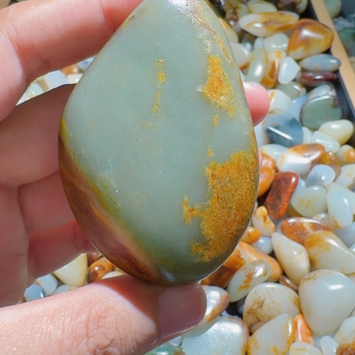 和田玉未镶嵌挂件71克