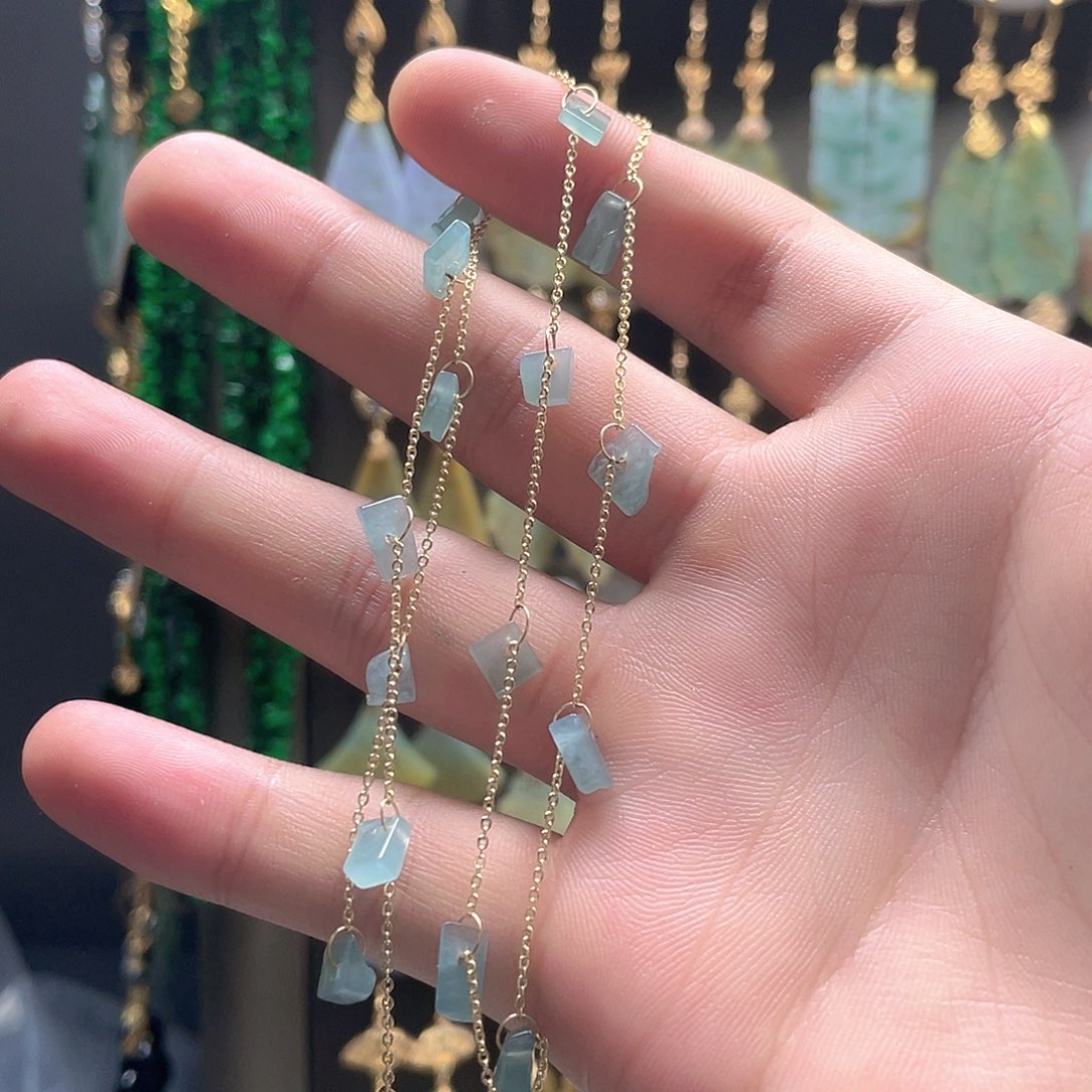 翡翠未镶嵌耳饰翡翠