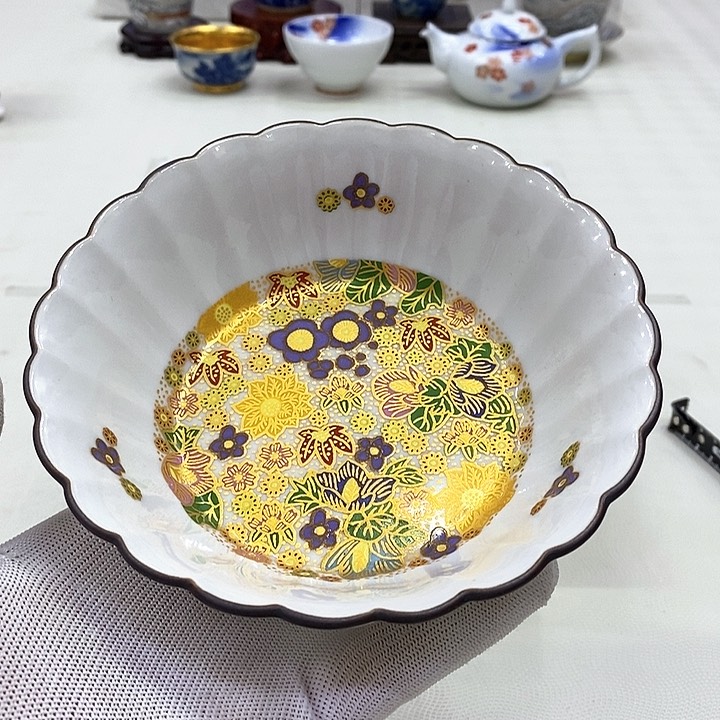 摆件进口瓷器九谷