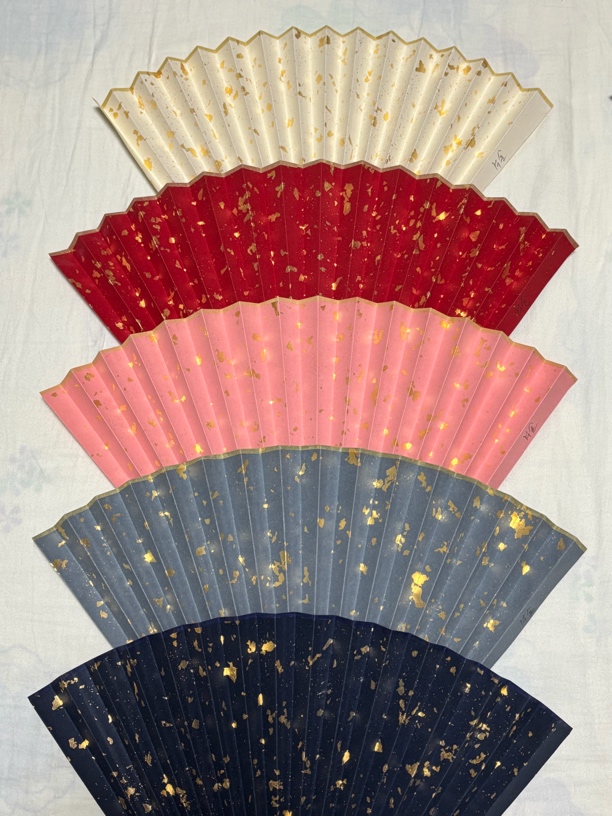 单面洒金扇面宣纸苏工扇面9.5 2.0 18/16方（单独拍不包邮）