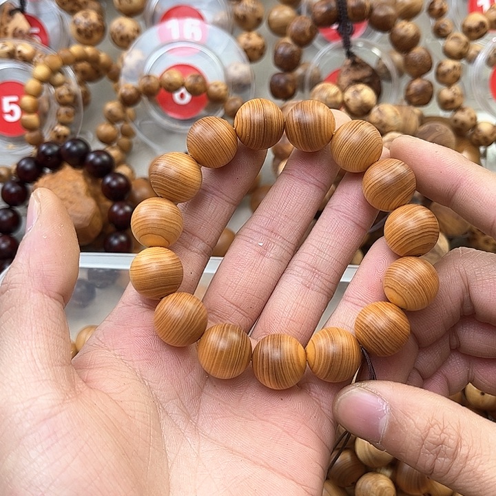柏木（崖柏）手串/手链1.5鸡油黄