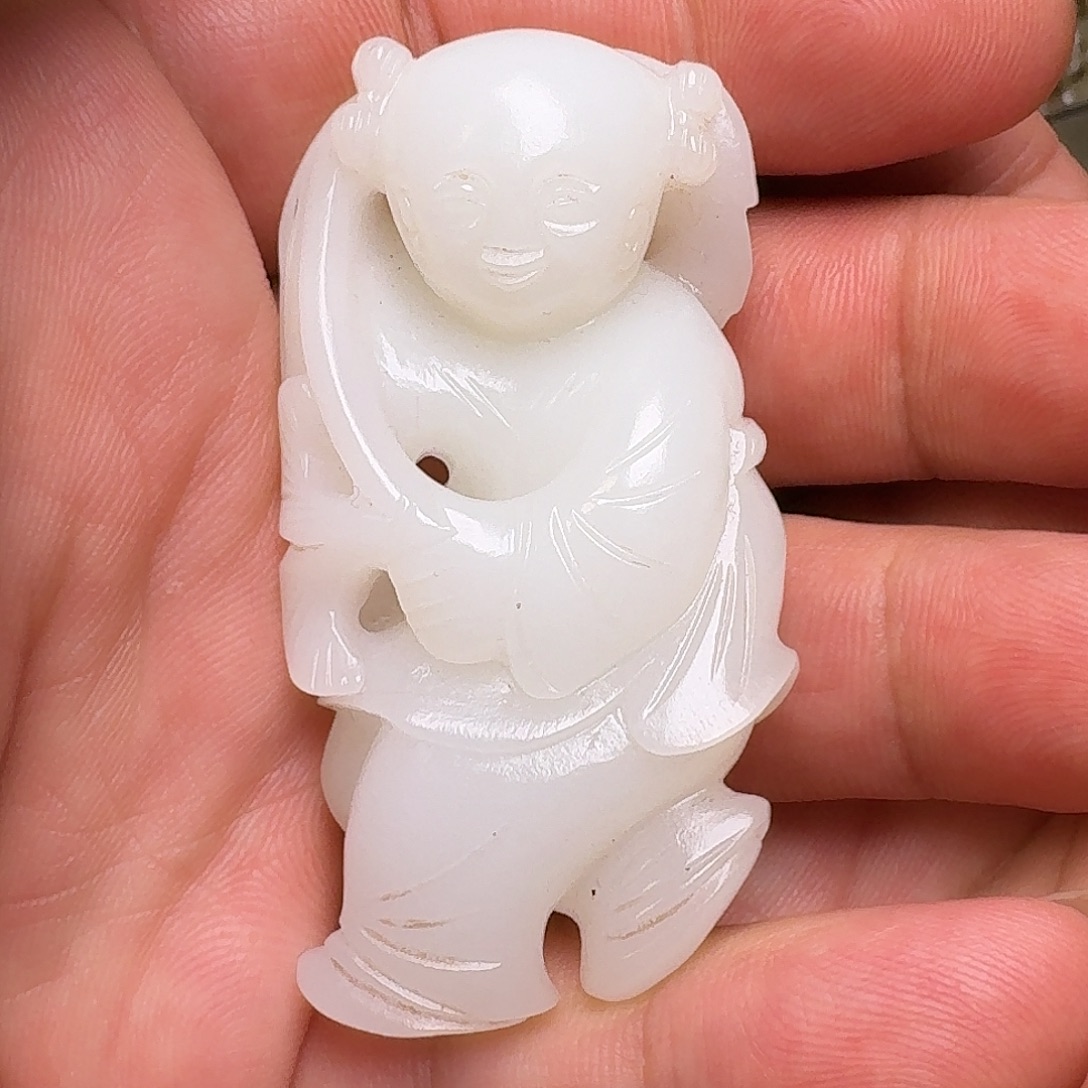 和田玉未镶嵌挂件