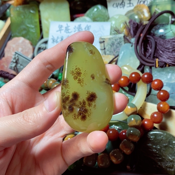 蛇纹石玉颈饰未镶嵌