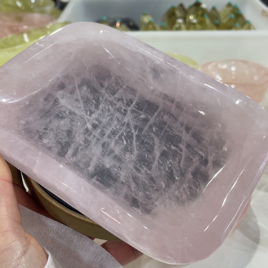 水晶摆件盘子未镶嵌