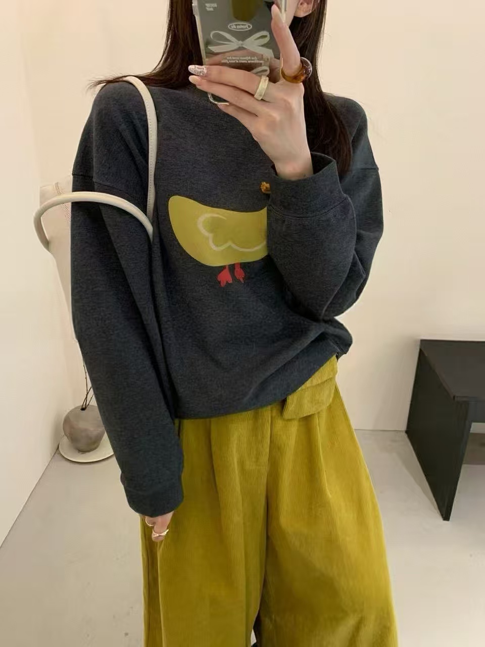 Datou·爆款！ 7748冬加绒加厚韩版百搭圆领长袖卫衣