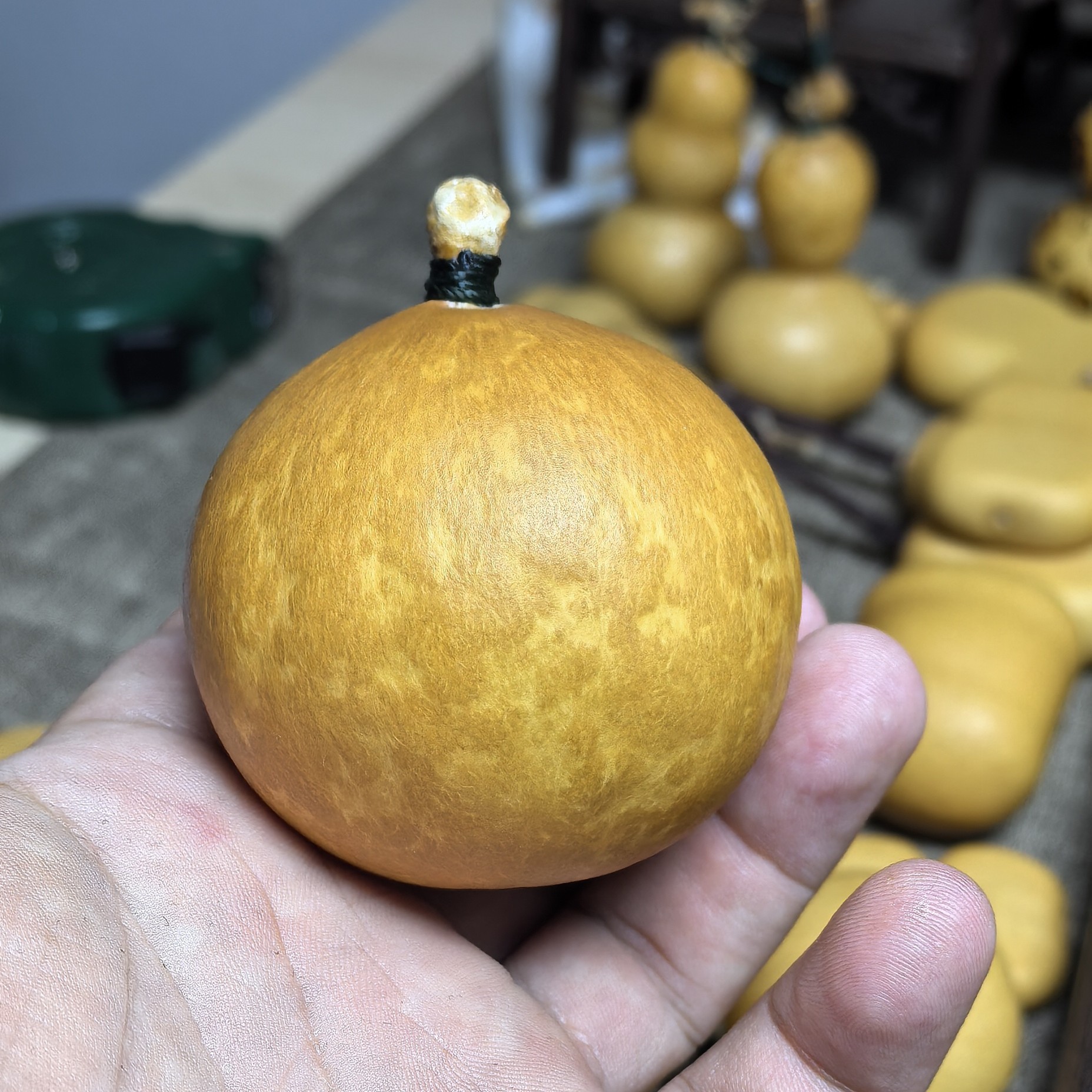 老皮花叶苹果，直立稳坐，厚皮响籽