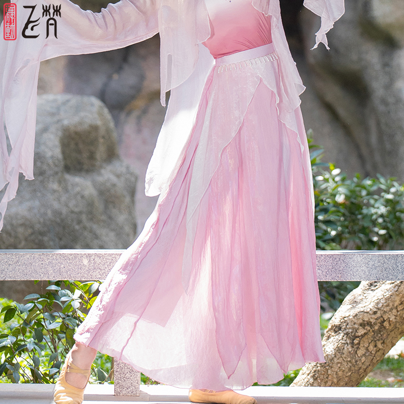 古典舞服仙气飘飘练功服中国风中国舞蹈飘逸风日常裤裙