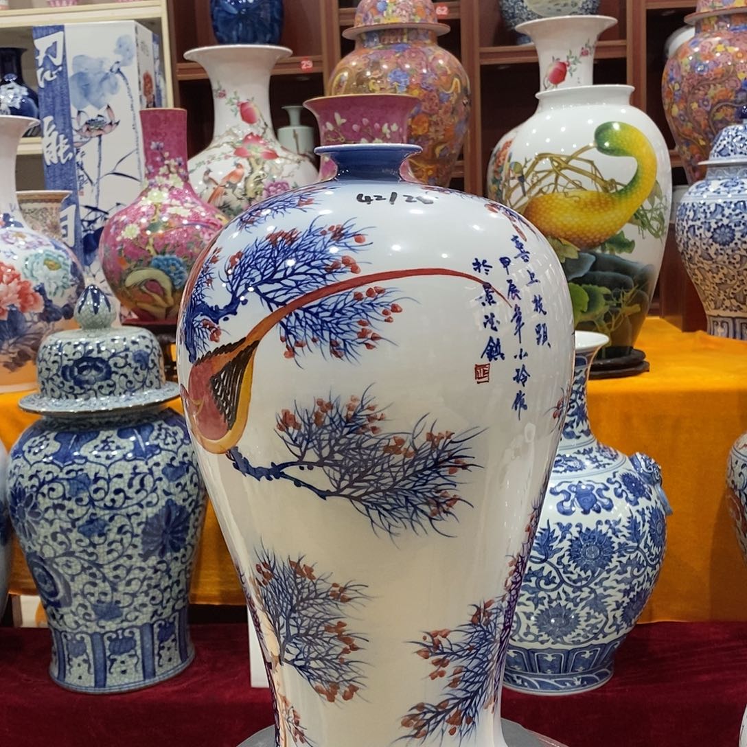 陶摆件景德镇胜凤陶瓷摆件