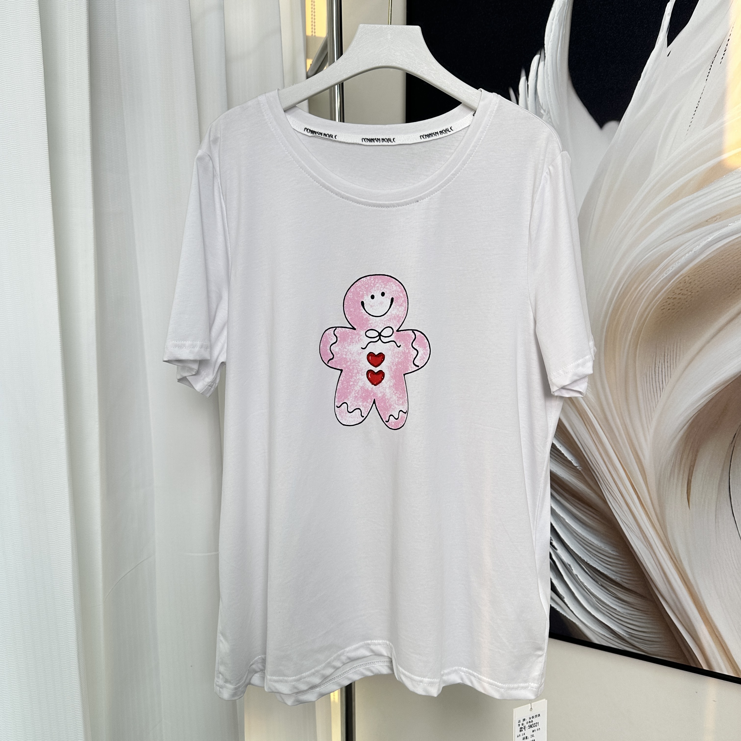 【女权贵族】T夏款印花可爱风T恤-3321