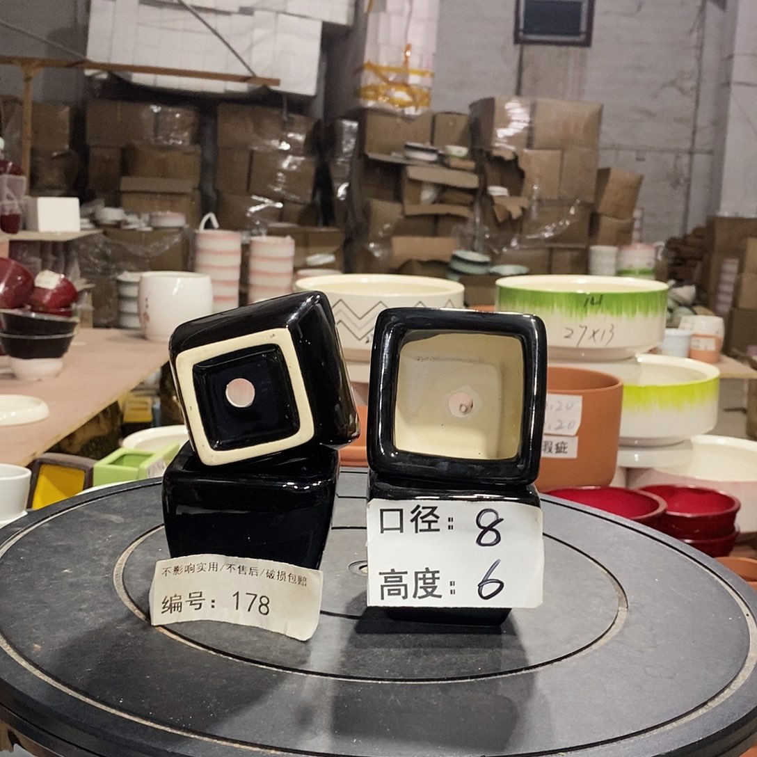 微瑕花盆-178-口8×6-4个