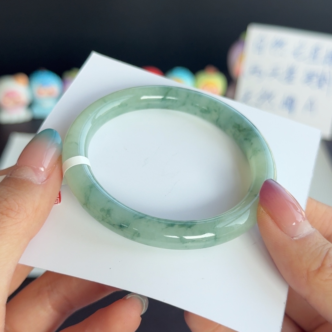 翡翠未镶嵌手镯15号 52.4