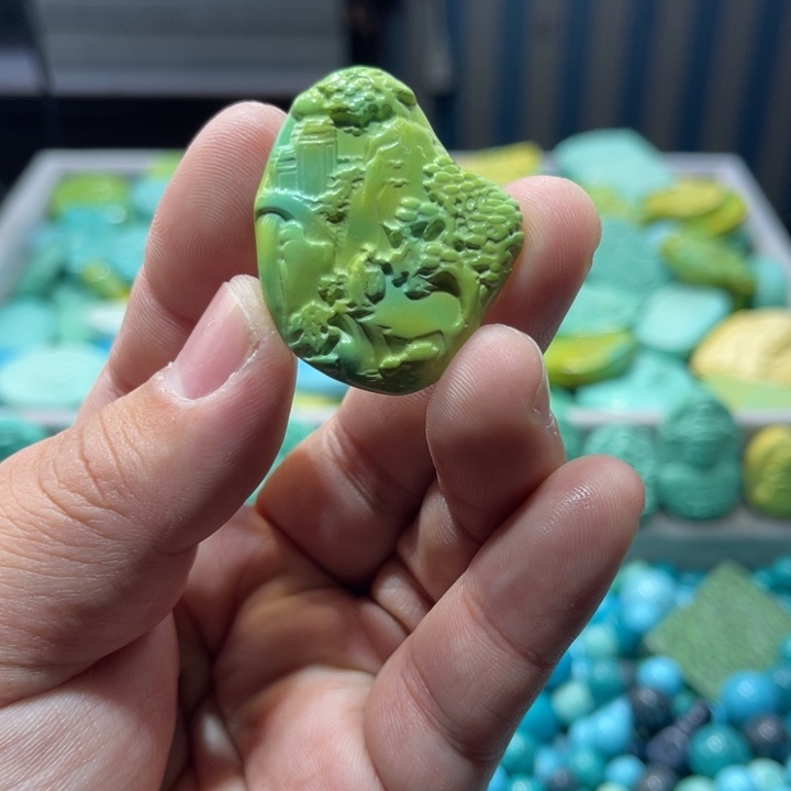 菱锰矿珠宝半成品未镶嵌