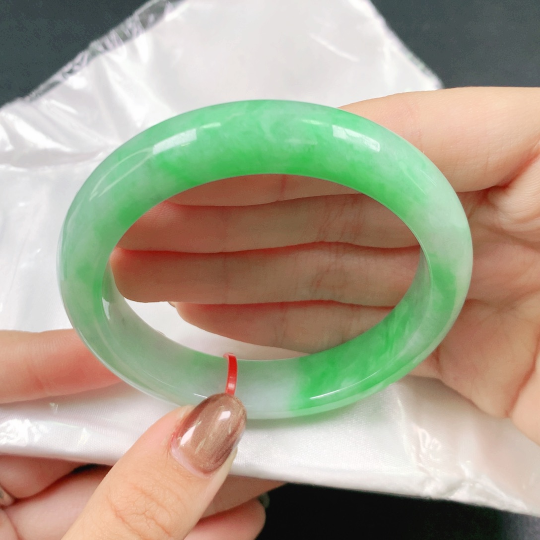 翡翠未镶嵌手镯56圈1299