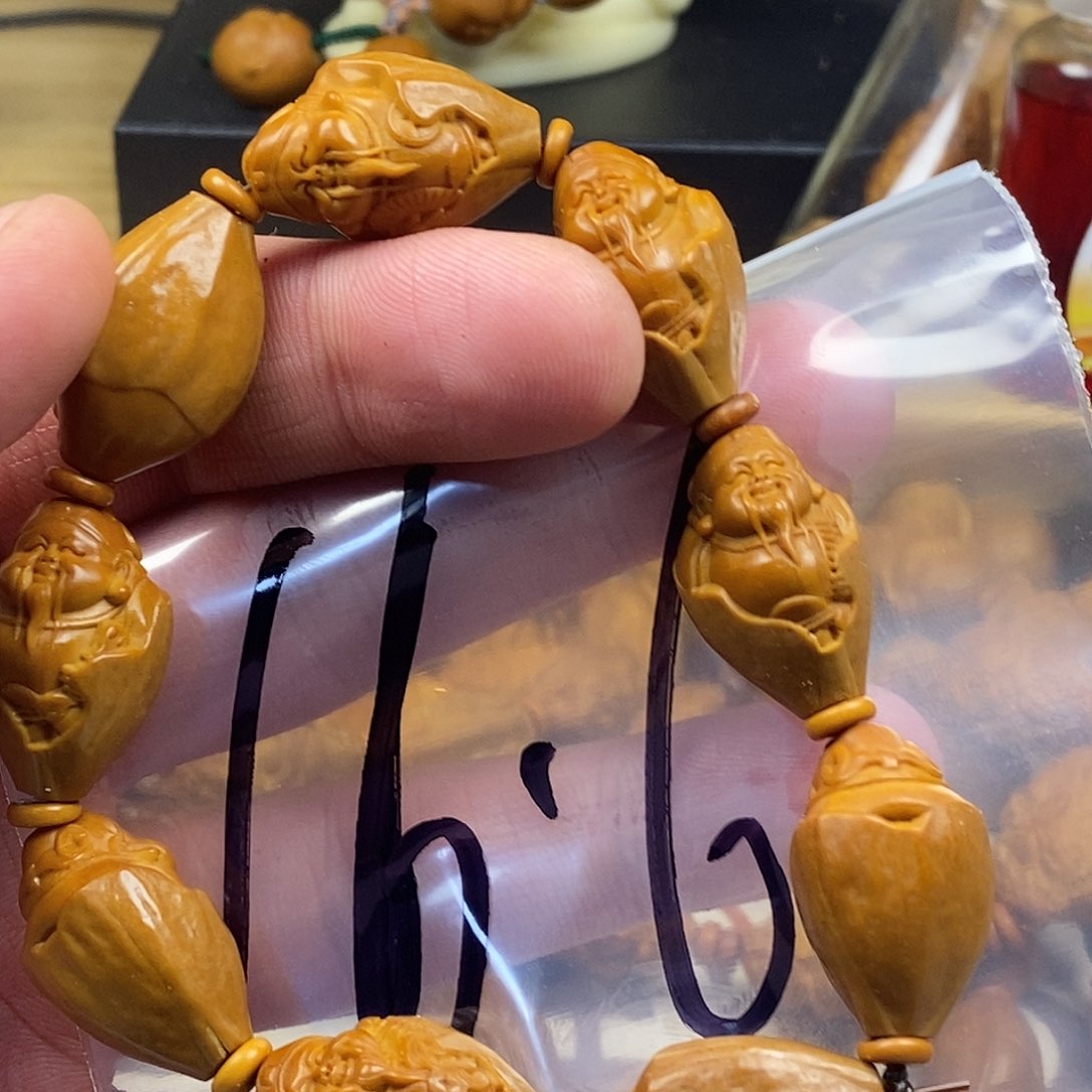 橄榄核手串/手链橄榄核雕刻工艺手串7