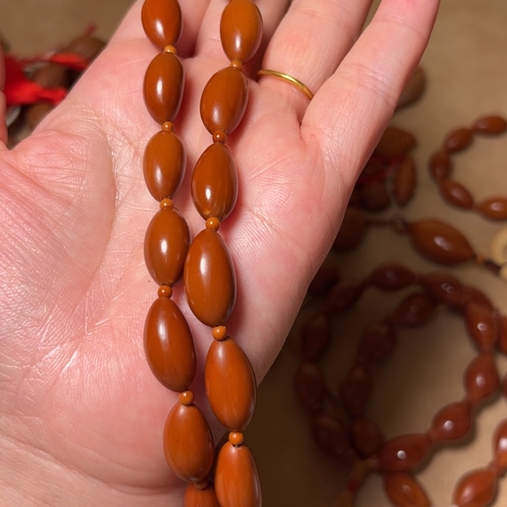 ****黄橄榄核其他橄榄核雕小油核去皮脖挂36颗