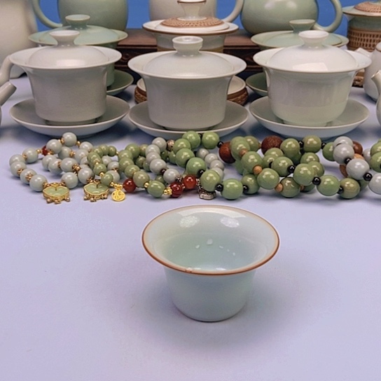 杯天青马蹄杯原矿原釉原产地