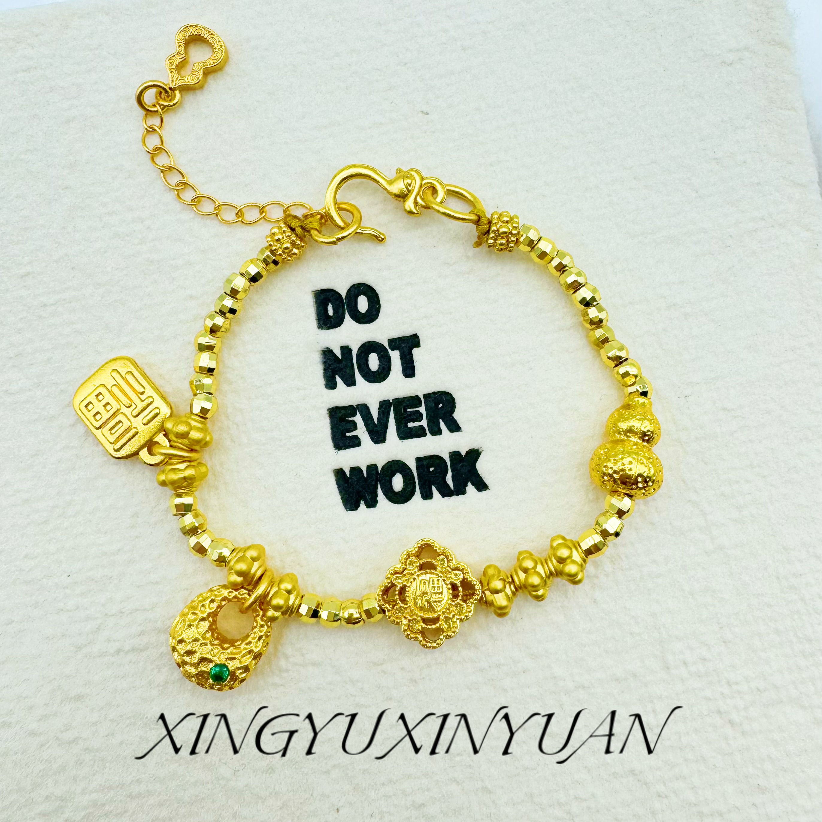 合金手链 锤纹包包手链 精工手工编绳古法手编多样性发货 344