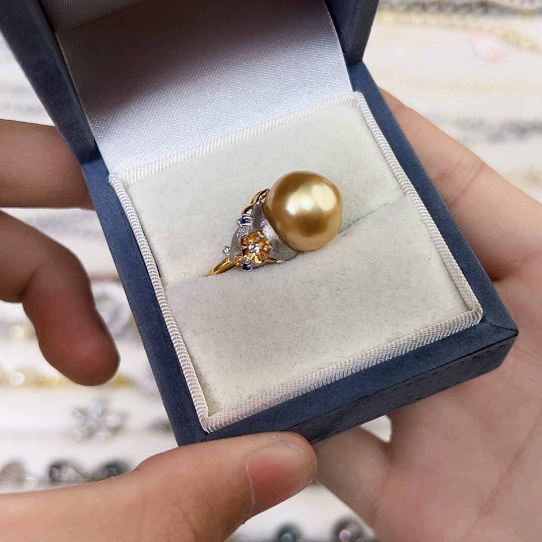 海水珍珠颈饰银S925镶嵌