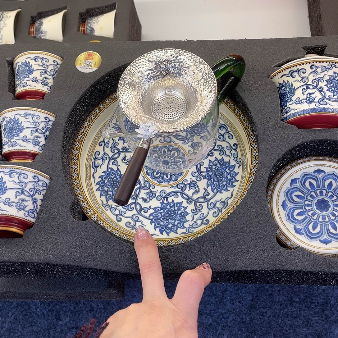 陶景德陶瓷盖碗茶具