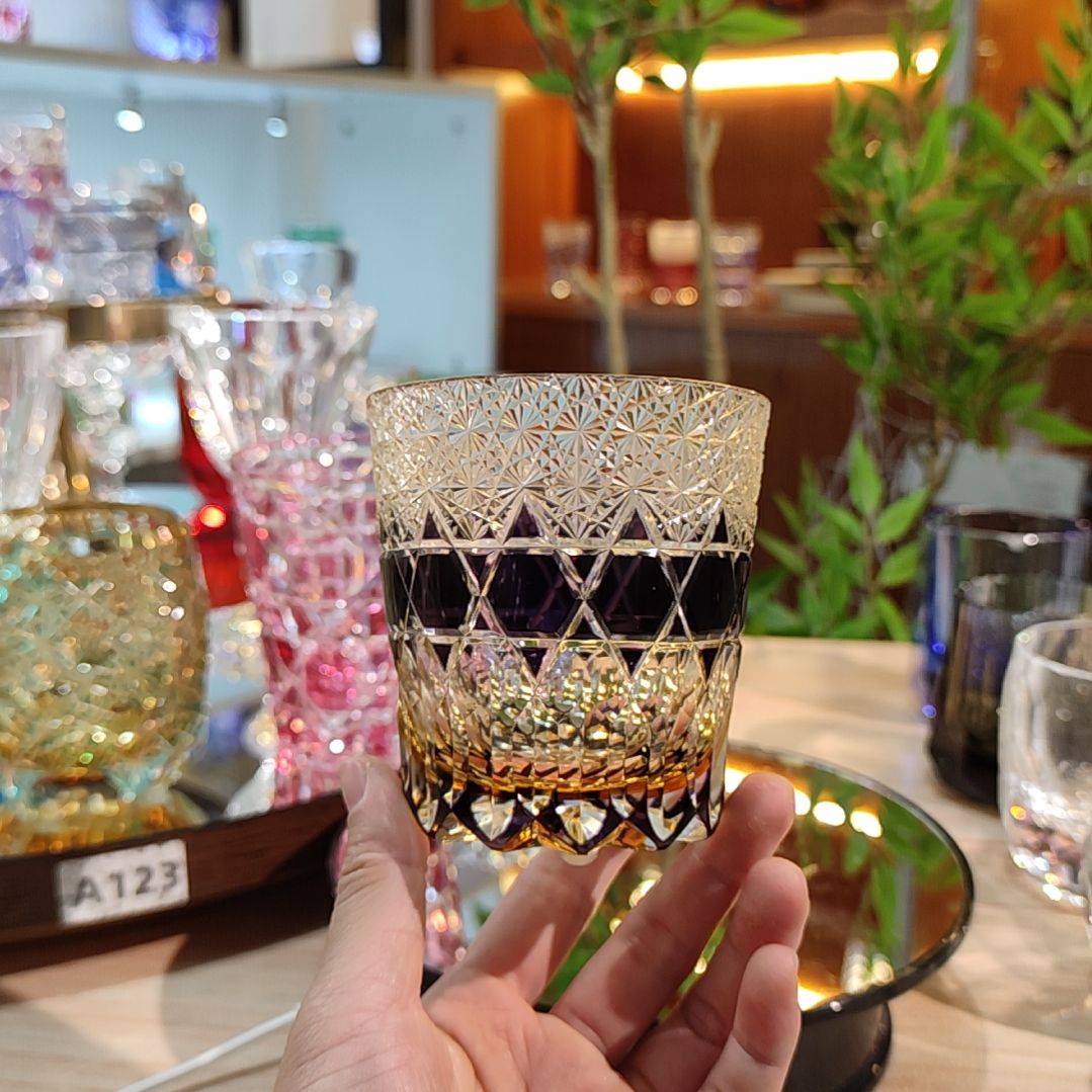 手柄款水晶玻璃紫萤石