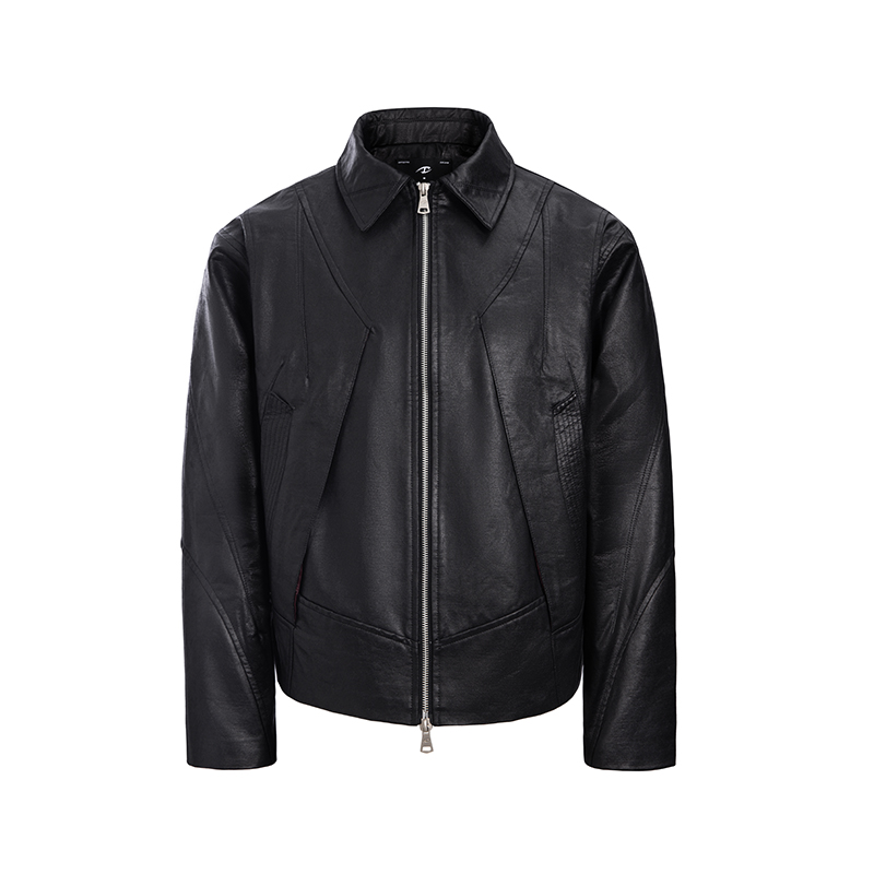 CATSSTAC赤兔裂纹红内皮夹克春秋休闲