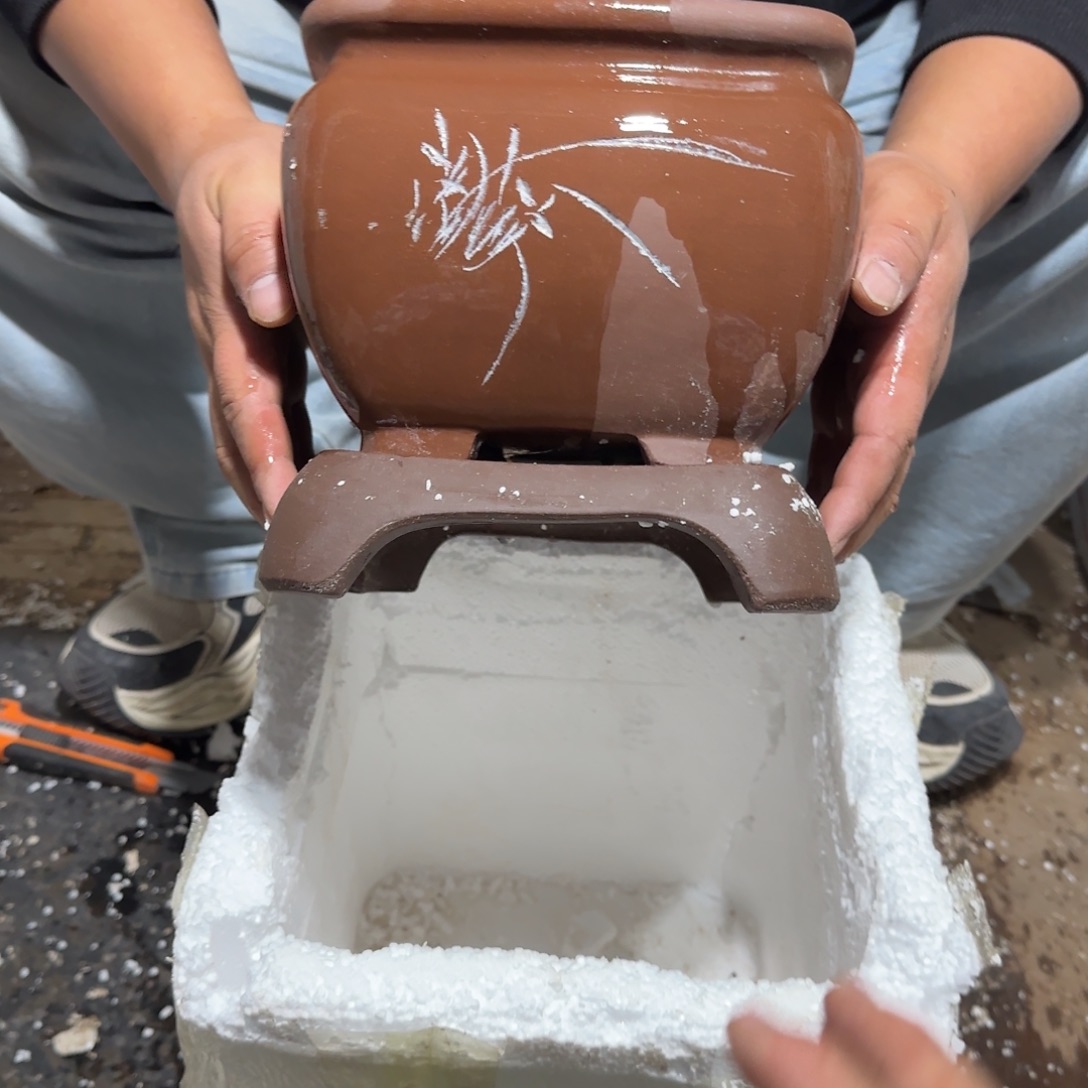 紫砂花盆口径20.20口径