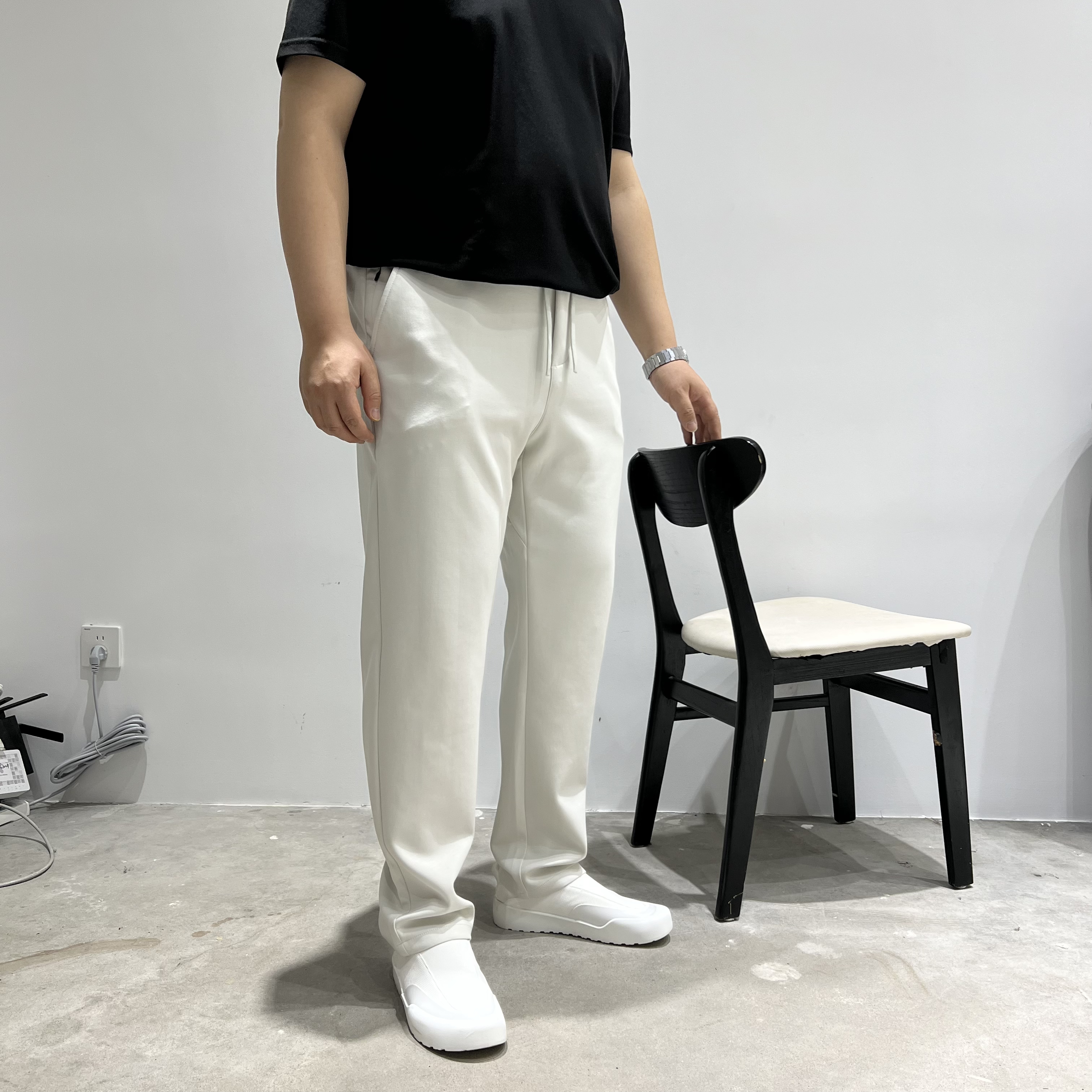 顺滑舒适｜lu家soft柔润面料男士九分半休闲裤-5826