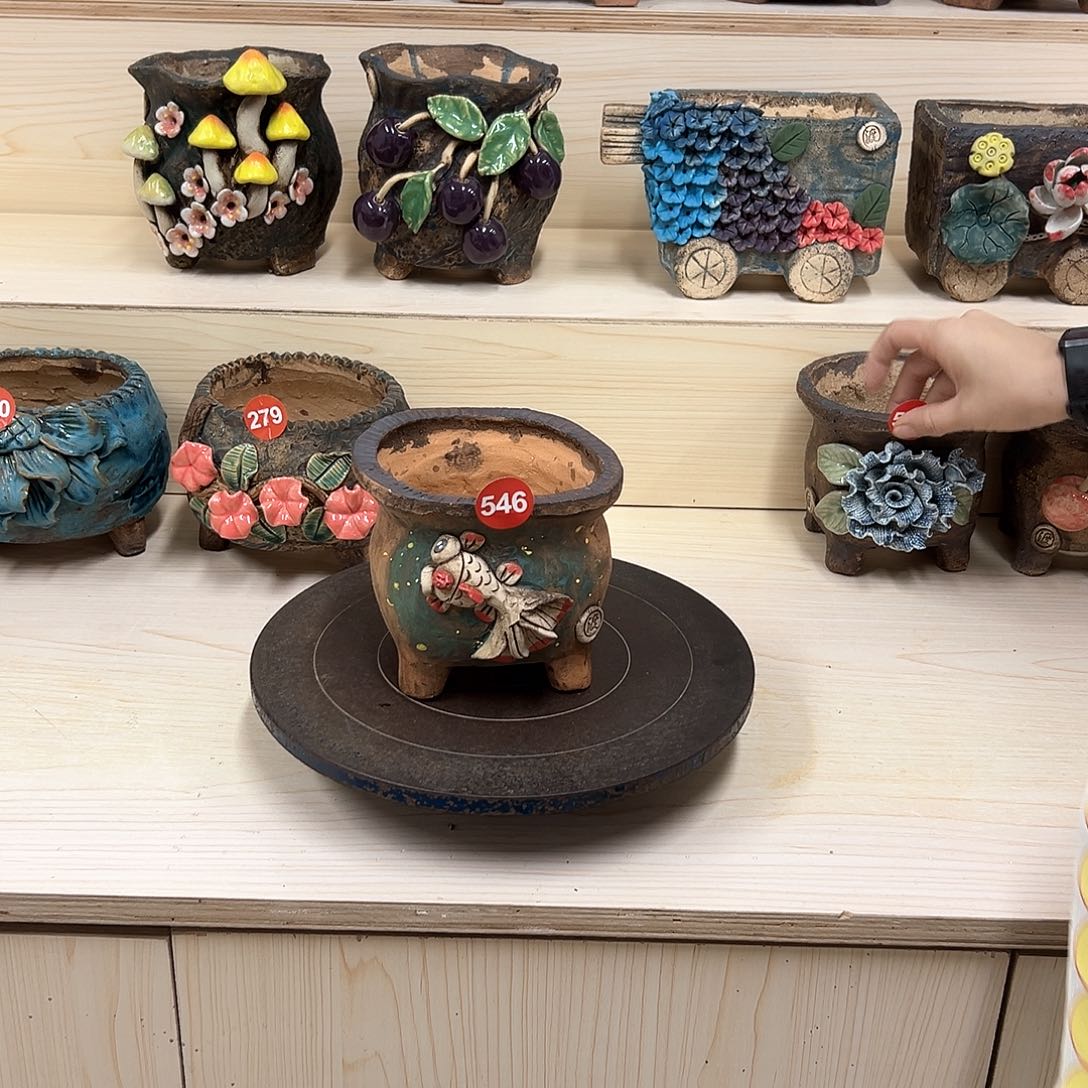 紫砂花盆546号内口11外高11