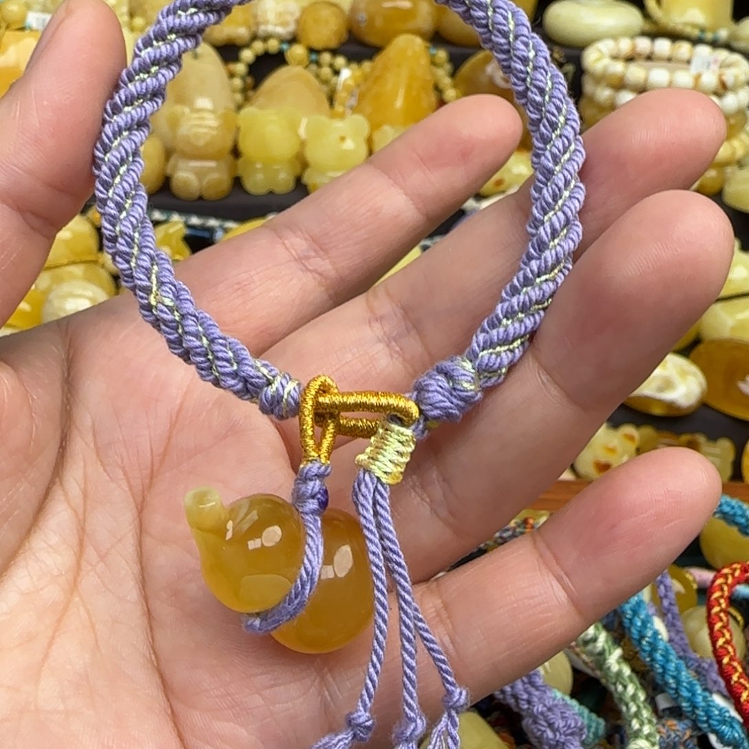 蜜蜡手绳未镶嵌蜜蜡葫芦手绳