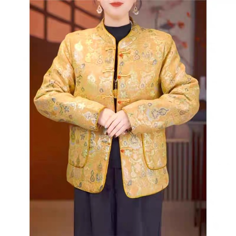 【织金葫芦 棉衣】棉外套新中式国风棉服冬季新款宽松保暖大码女