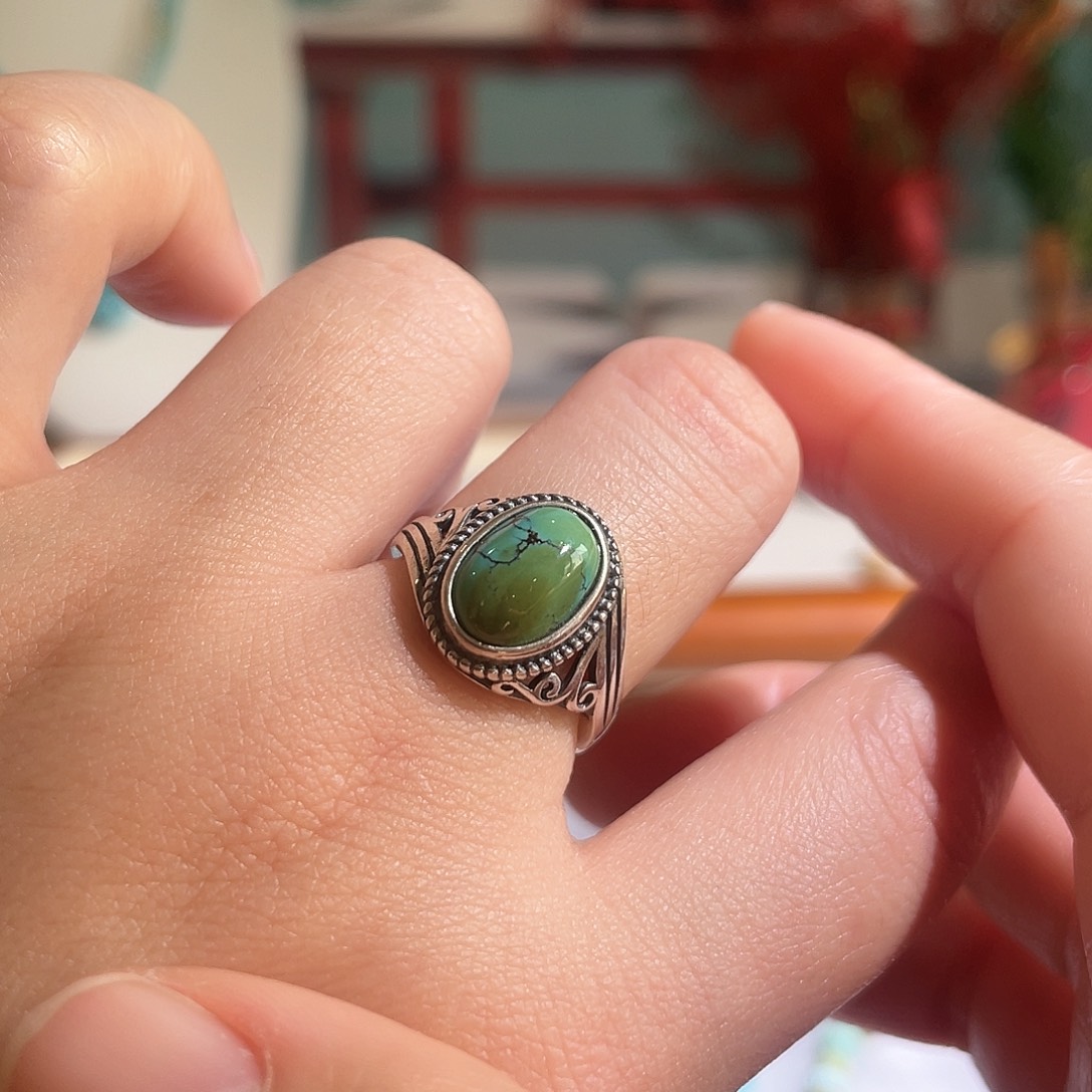 绿松石配饰银S925镶嵌