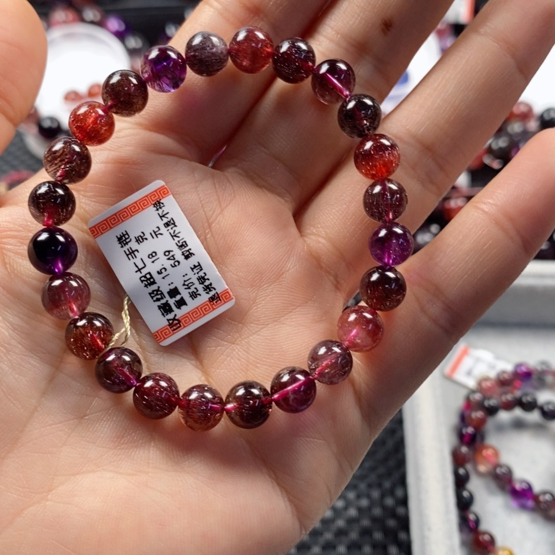 水晶手链：1710902未镶嵌C***金