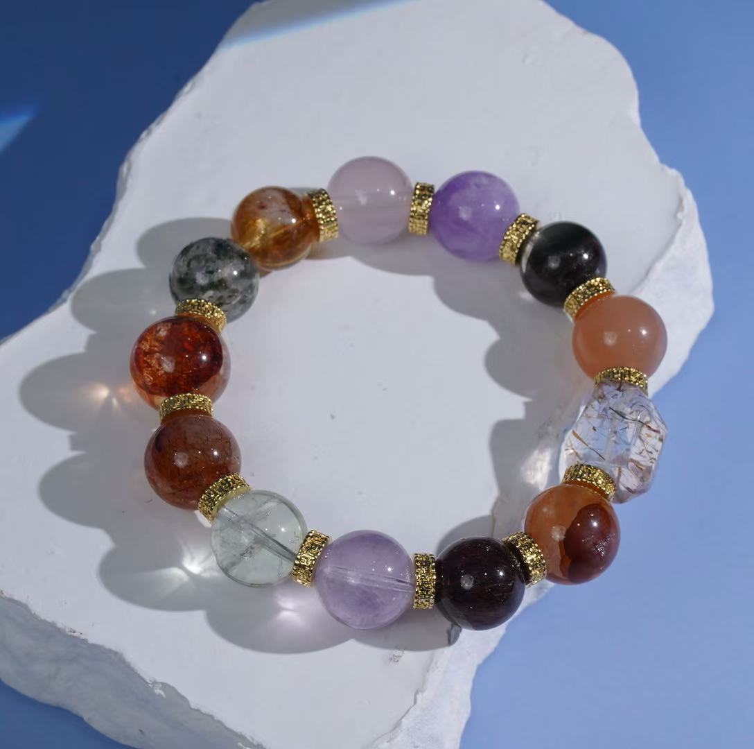 【铭记珠宝】水晶DIY手串16-DM93L36【多样性发一件】约12.5mm