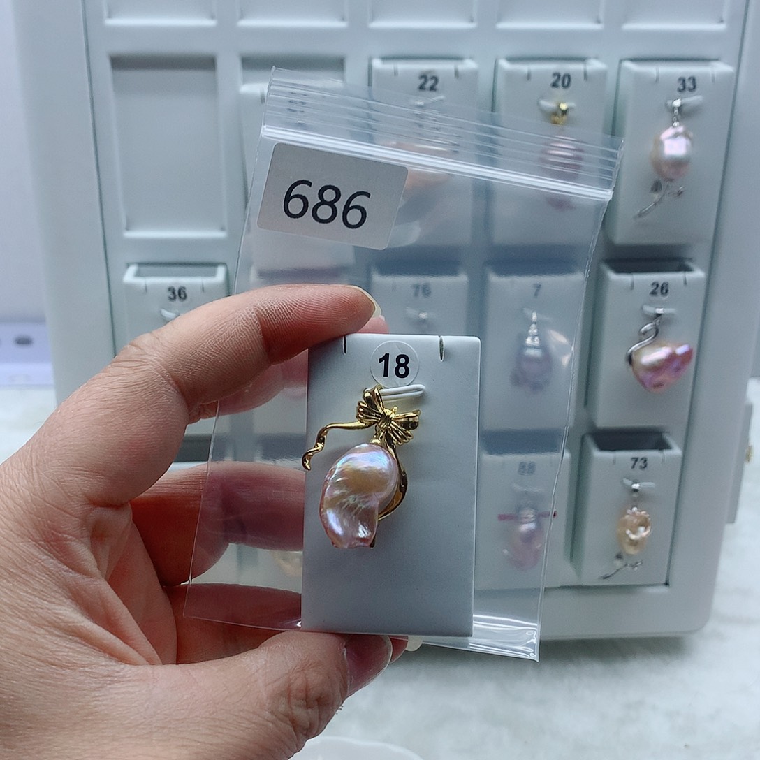 吊坠(不含链)淡水珍珠合金