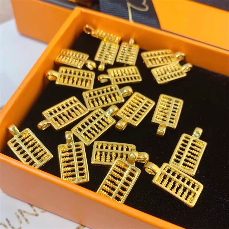 足金999 黄金小算盘送合金链 多样性发其一 AP007