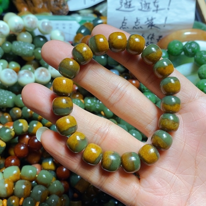 透闪石质玉手链未镶嵌