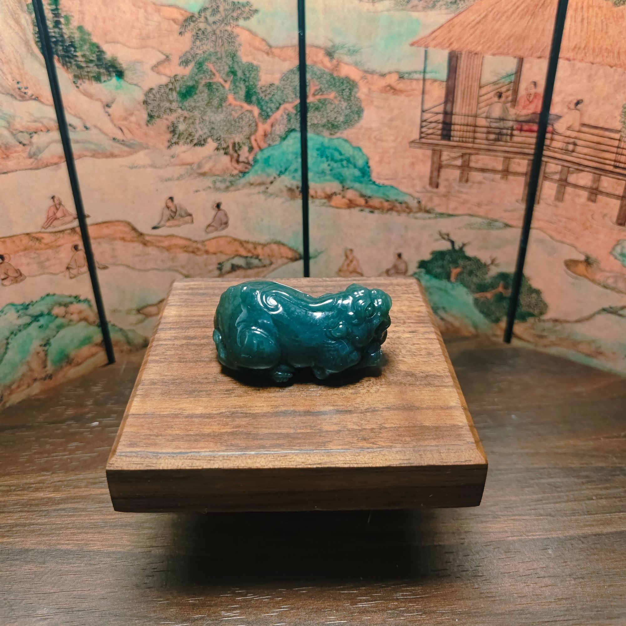 L和田玉貔貅手把0234