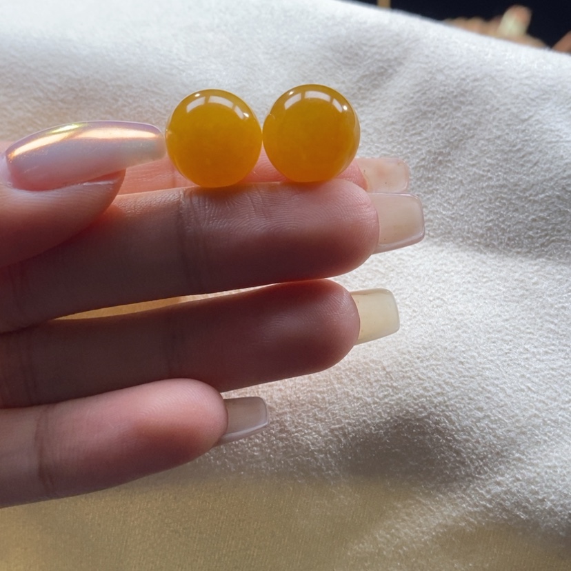 【闪购商品】翡翠颈饰未镶嵌【多样性发货只发一】浓满色黄翡珠卡13+