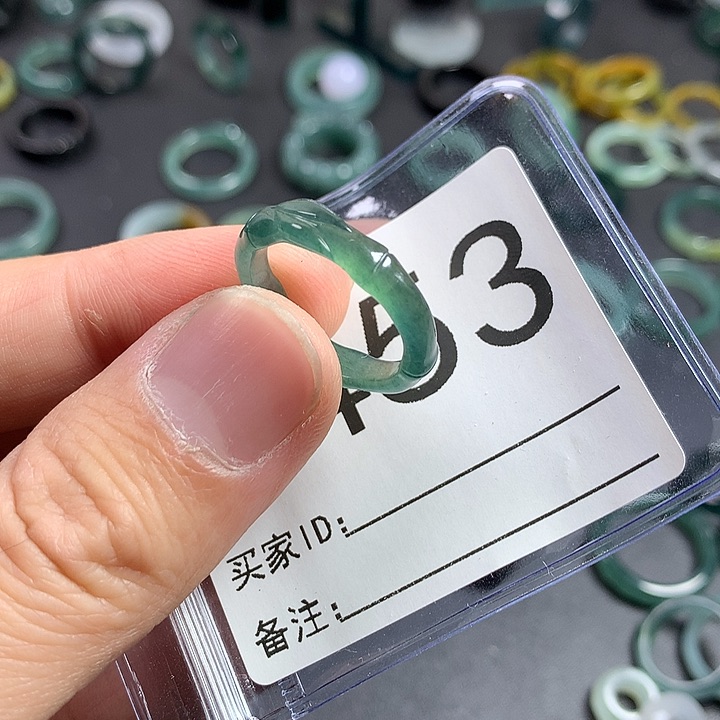 未镶嵌戒指翡翠竹节15号