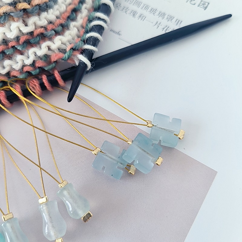 拈梦织原创国风玉石记号圈 棒针记号圈 闭口记号圈 编织工具配件