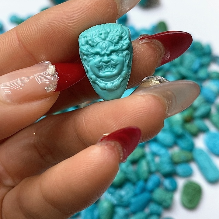 绿松石珠宝奇石未镶嵌