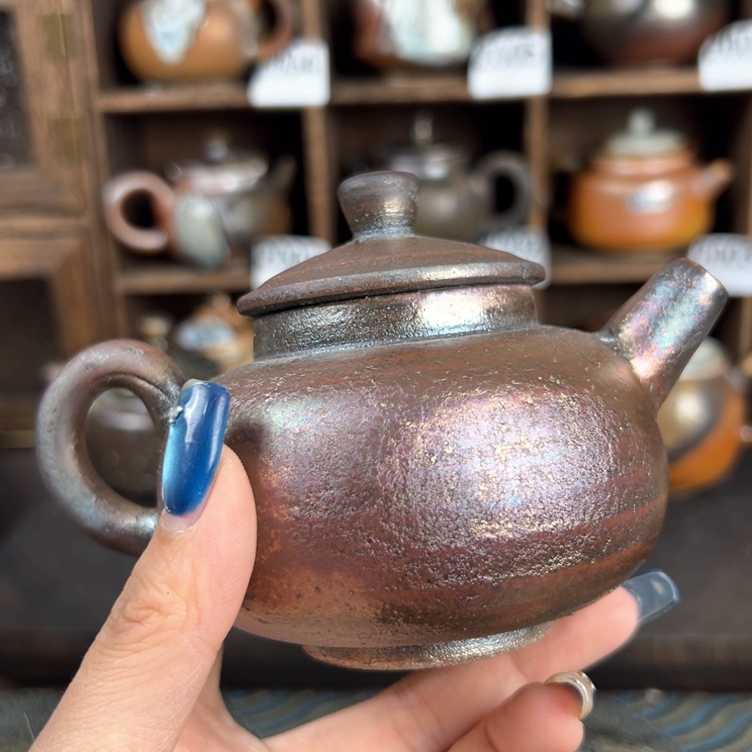 杯柴烧茶器铁胎壶