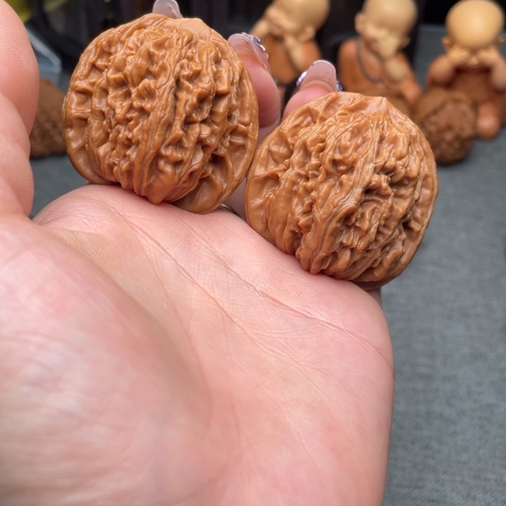 文玩核桃把件四座楼42全品