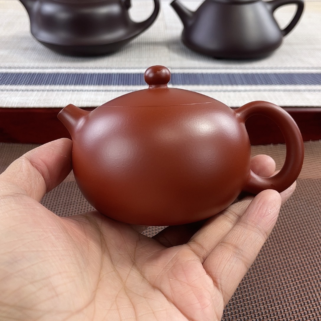 紫砂壶原矿朱泥西施器型