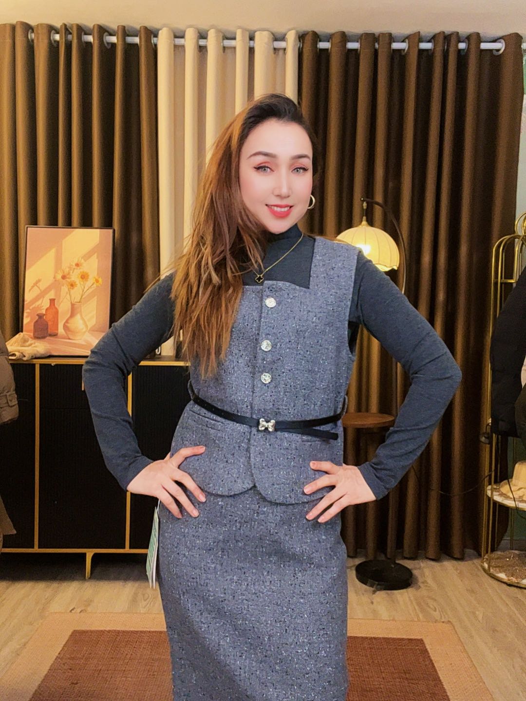 包臀气质显瘦时尚套装