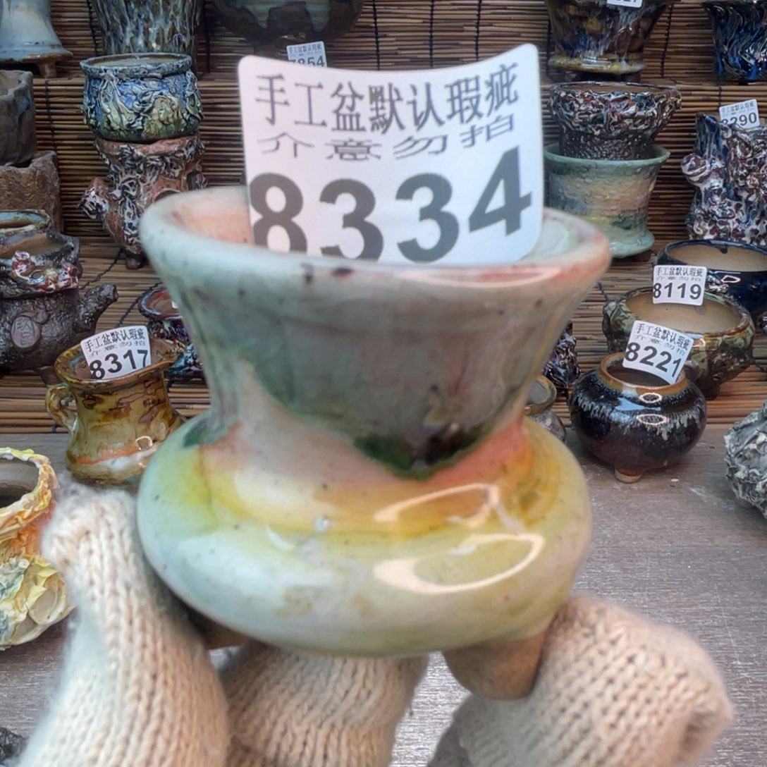 手工花盆默认瑕疵完美者勿拍