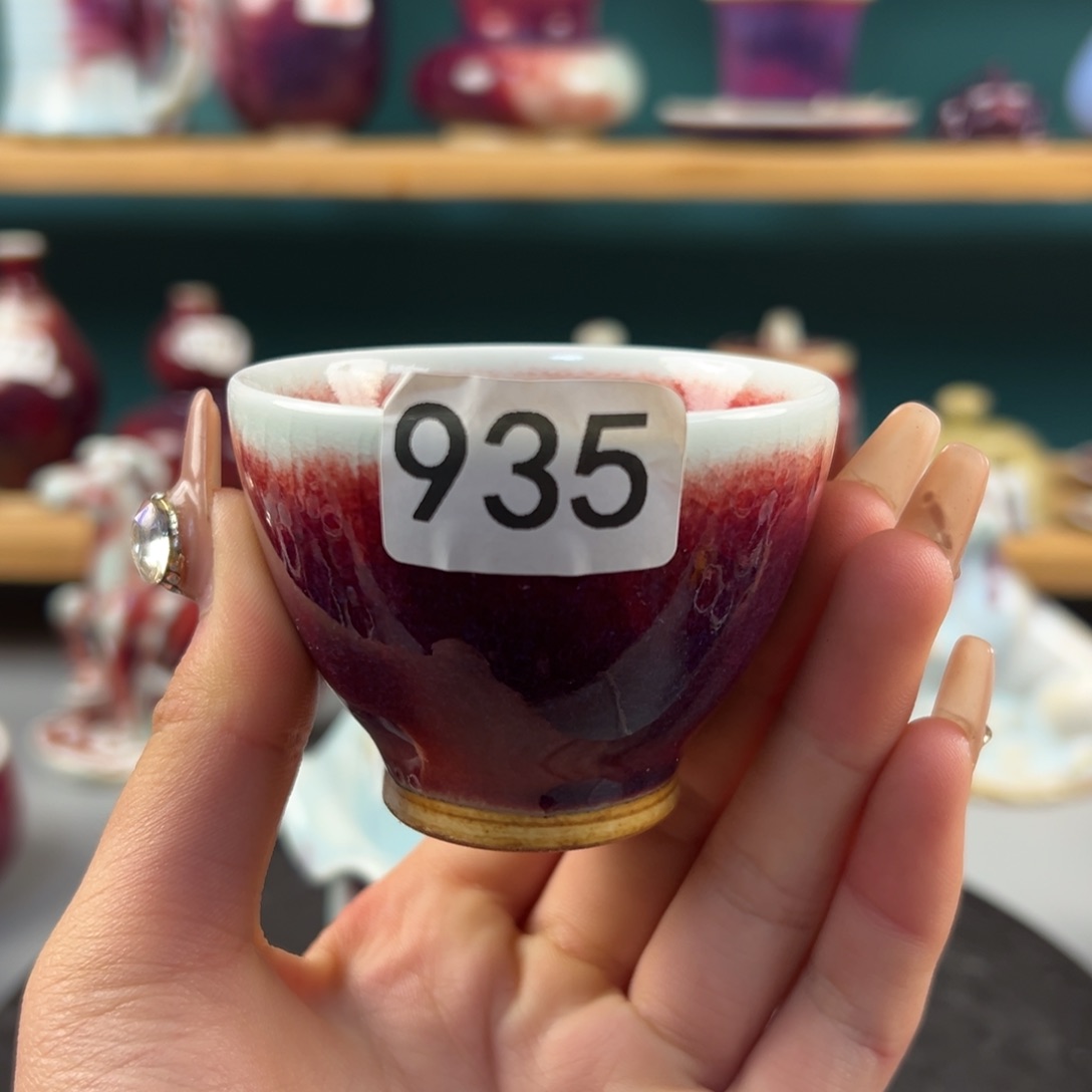 瓷片微瑕主人杯纯手工