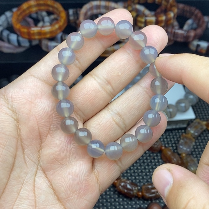 玛瑙/玉髓圆珠未镶嵌手串a