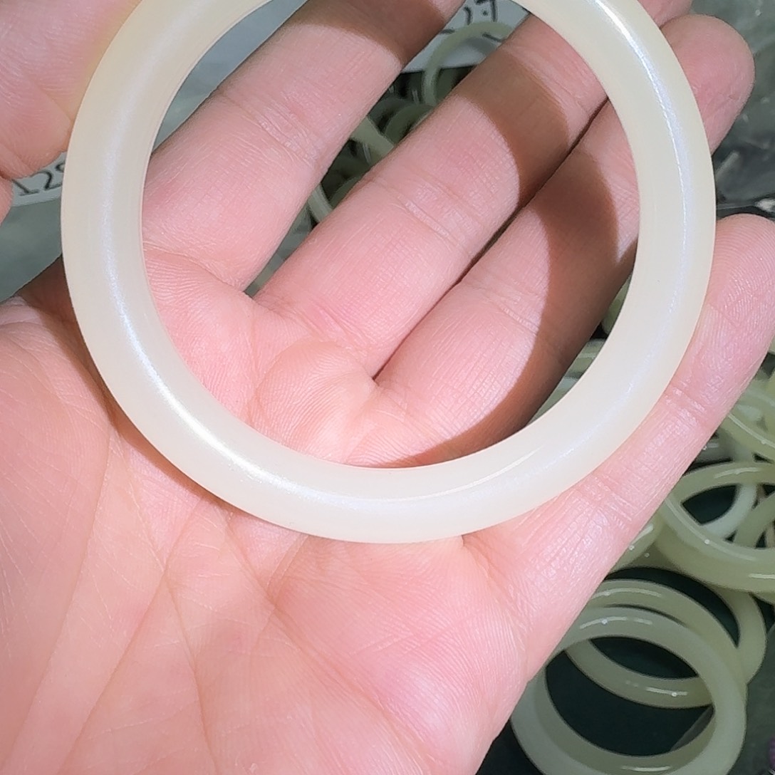 和田玉手镯未镶嵌129号手镯60圈口